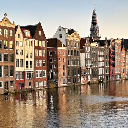 Bunte Häuser in Amsterdam