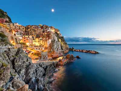 Der Küstenort Manarola in Italien